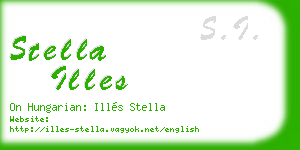 stella illes business card